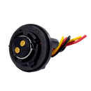 Socket para Foco BAY15D de 2 Contactos Negro