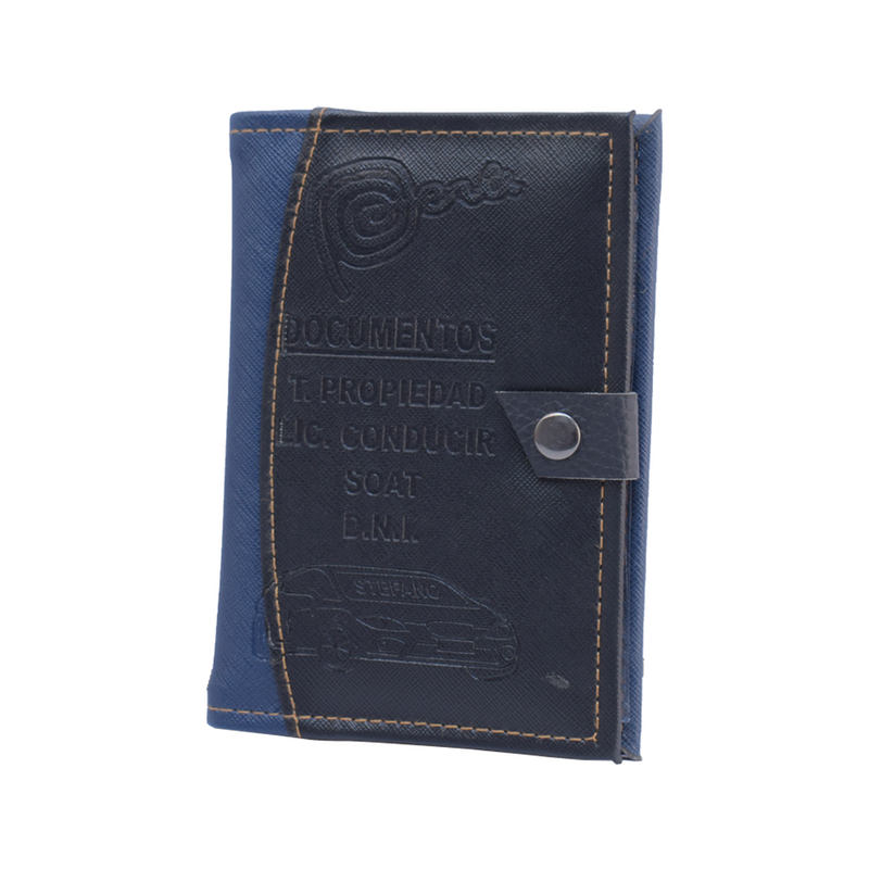 Porta Documentos Con Broche 16.5 X 12cm Variados Colores
