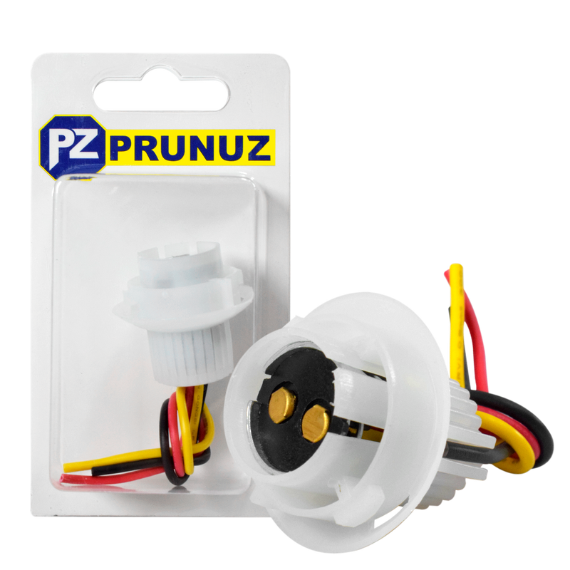 Socket para Foco BAY15 de 2 Contactos Blanco