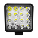 Faro de Trabajo Cuadrado Base Delgada 16 Luz LED 48W 12/36V Blanco Prunuz
