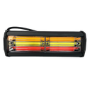 Faro Barra Led 9.5" (144w 9 -32V) Tricolor/Blanco, Ámbar, Rojo