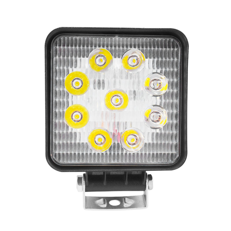 Faro de Trabajo 4” Cuadrado 9 Luz LED 27W 12/36V Blanco Prunuz