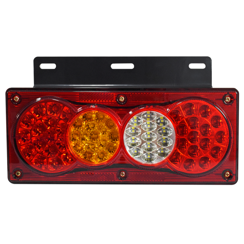 Faro Posterior Base PVC Luz LED Tricolor 12/24V