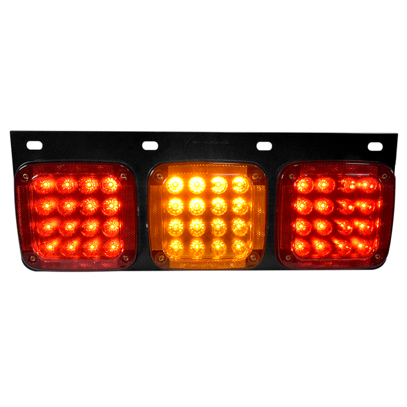 Faro Posterior Base PVC Universal Luz LED Tricolor 12/24V SD-2017