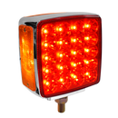 Faro Semaforo Doble Cara con Direccional Luz LED Ambar 12-24V