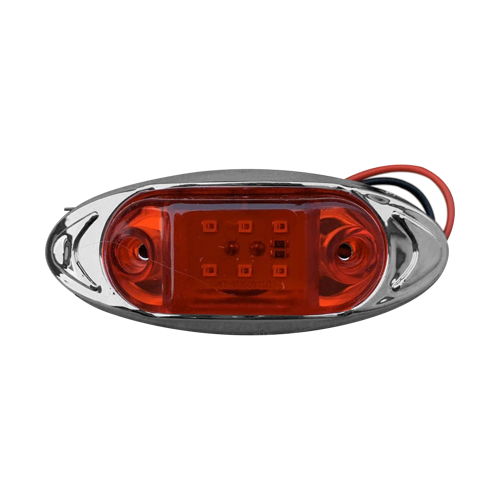 Faro Lateral Cromado Flashing 06 Led 24v Luz Hb