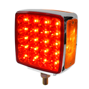 Faro Semaforo Doble Cara con Direccional Luz LED Ambar 12-24V