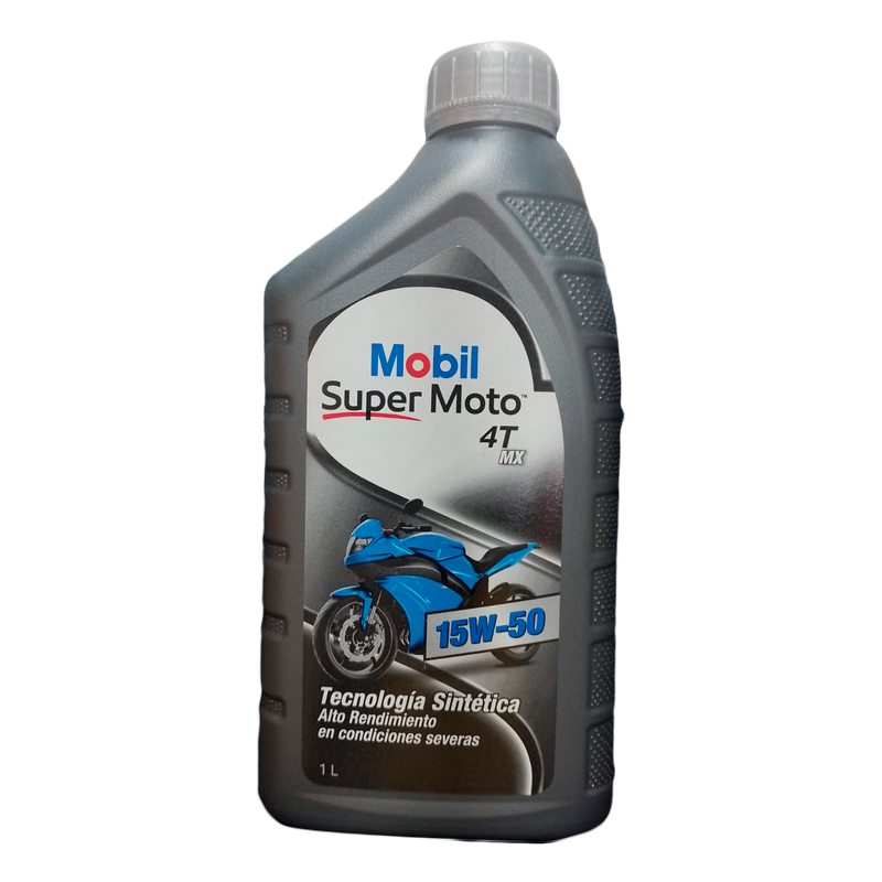 Aceite Super Moto 4T Mx 15W-50 (1/4Gl) Moto Mobil