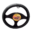 Cubre Volante Genuine/Cuero Negro Lineas Plata Autotintin