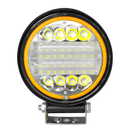 Faro Pirata De Trabajo Redondo Led 45w Luz Blanca Contorno Ámbar