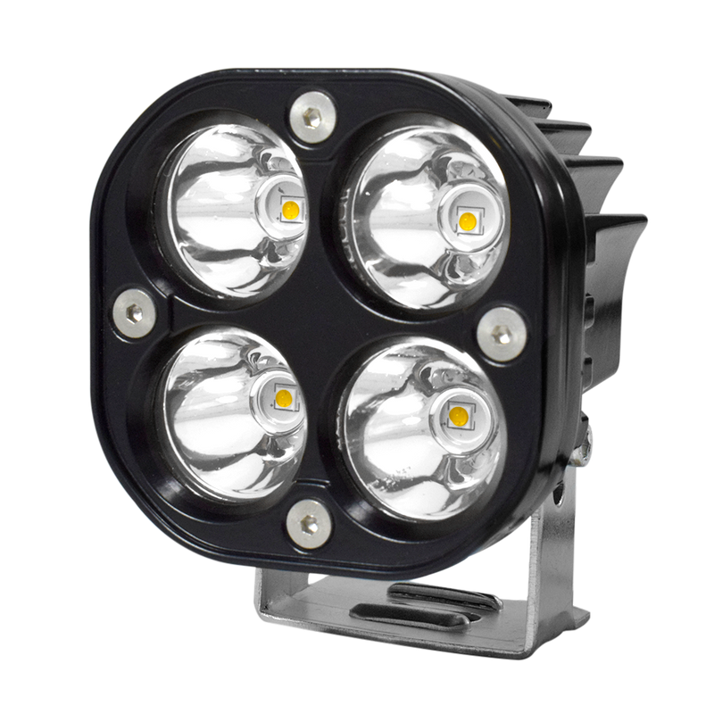 Faro Neblinero Cuadrado Luz 4 Led Fijo 40W