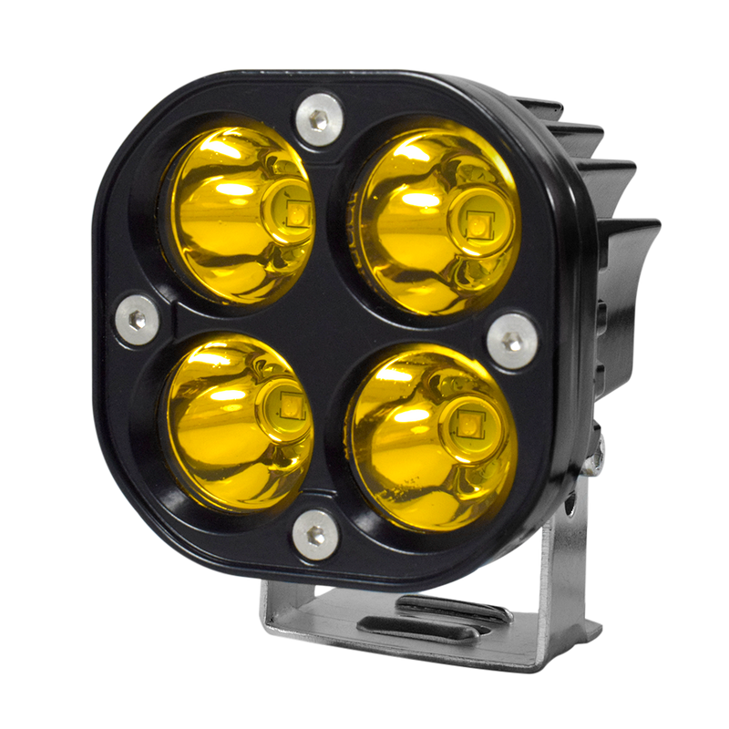 Faro Neblinero Cuadrado Luz 4 Led Fijo 40W