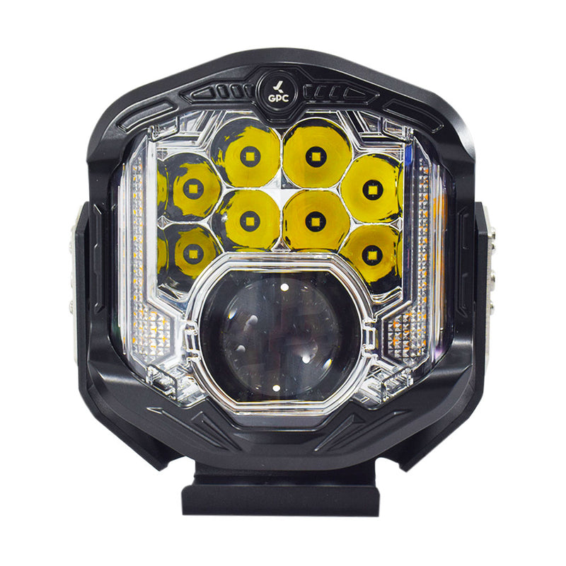 Faro de trabajo Neblinero Force Redondo 7" 95w Luz Laser Blanco DRL Amarillo GPC