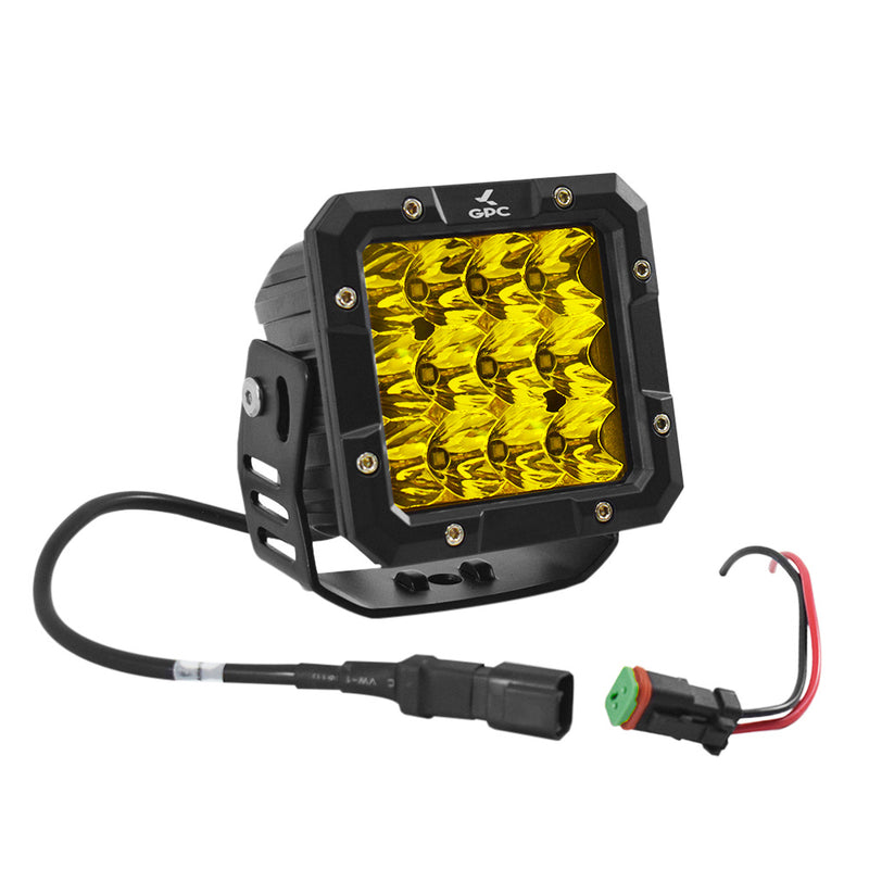 Faro Force Neblinero 4.5" 12/24v 60w 3500lm Ip67 Contorno Amarillo