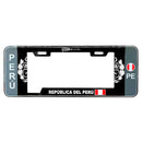 Porta Placa para Vehículos Plástico modelo Escudo Perú