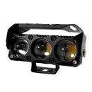 Faro de Trabajo 3 Lupas Luz LED 45W Dual Blanco y Amarillo PRUNUZ