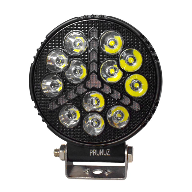 Faro de Trabajo Cuadrado DLR Ambar 14 Luz LED 42W Blanco