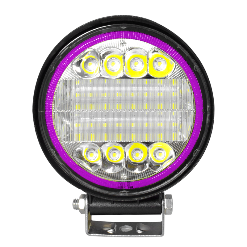 Faro de Trabajo Redondo Luz LED 45W Blanco Prunuz