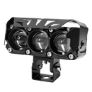 Faro Explorador Barra 3 Lupa Led Dual Amarillo + Blanco 12/24V Ventilador Prunuz