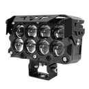 Faro Explorador Cuadrado 8 Lupa Led Dual Amarillo + Blanco 12/24V Prunuz