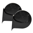 Bocina Claxon Caracol Negro Set x 2 Unidades ADEL