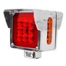 Faro Semaforo Bicolor LED Modelo Visera Cromada 12V/24V HB