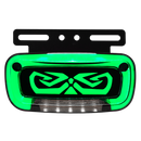 Faro Lateral Arrow Base Metalica Negra Con Luz De Placa 12/24 HB