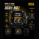 Faro 3 Lupas Luz Blanco + Ambar 9-30V 9000Lm Ip68 3C01 RDZ