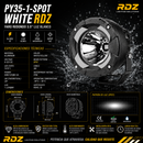 Faro Redondo 3.5" Dual 9-32V IP68 Spot RDZ