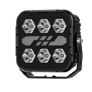 Faro Cuadrado  LED 5" Luz Blanca + Drl Ambar (9-32V IP68) Pf5-6 RDZ