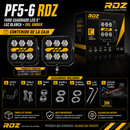 Faro Cuadrado  LED 5" Luz Blanca + Drl Ambar (9-32V IP68) Pf5-6 RDZ