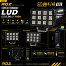Faro Rectangular Luz Blanca + Ambar (9-32V Dc 5,200LM IP68) 57C-Bw-F-F48 RDZ