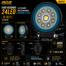 Faro Redondo 24 LED Luz Blanca 12/24V Multifuncional RDZ