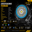 Faro Redondo 24 LED Luz Blanca 12/24V Multifuncional RDZ
