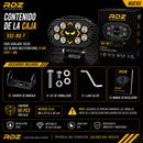 Faro Ovalado 12 LED Luz Blanca Multifuncional 9-36V (55C-Bq-T) RDZ