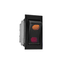 Switch Rocker 12v 4t Iluminado On-Off-On (R13-220bd)