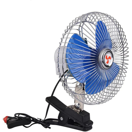 Ventilador de 8" 12V para empernar con gancho