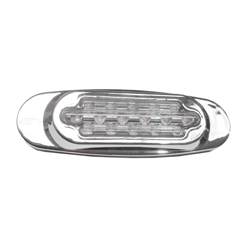 Faro Lateral Ovalado Cromado Led 24v Multipartes