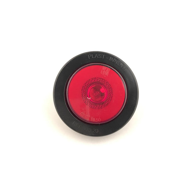 Faro Lateral Redondo 2" Led Neon Aro Jebe 12V 24V Rojo 1050E