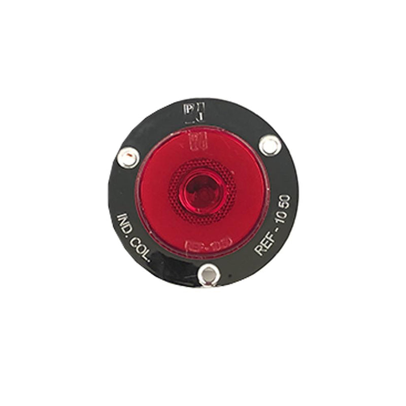 Faro Lateral Redondo 2" Led Neon Aro Plastico Cromado 12V 24V Rojo