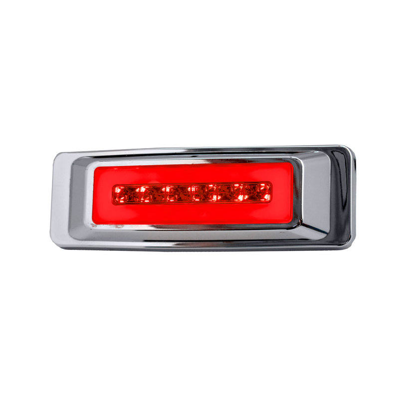 Faro Lateral 24 Led/Neon 12/24V Aro Plastico Cromado Plast Innova