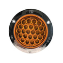 Faro Posterior 4" 24 Led Aro Plástico 12V 24V Ámbar 1007A