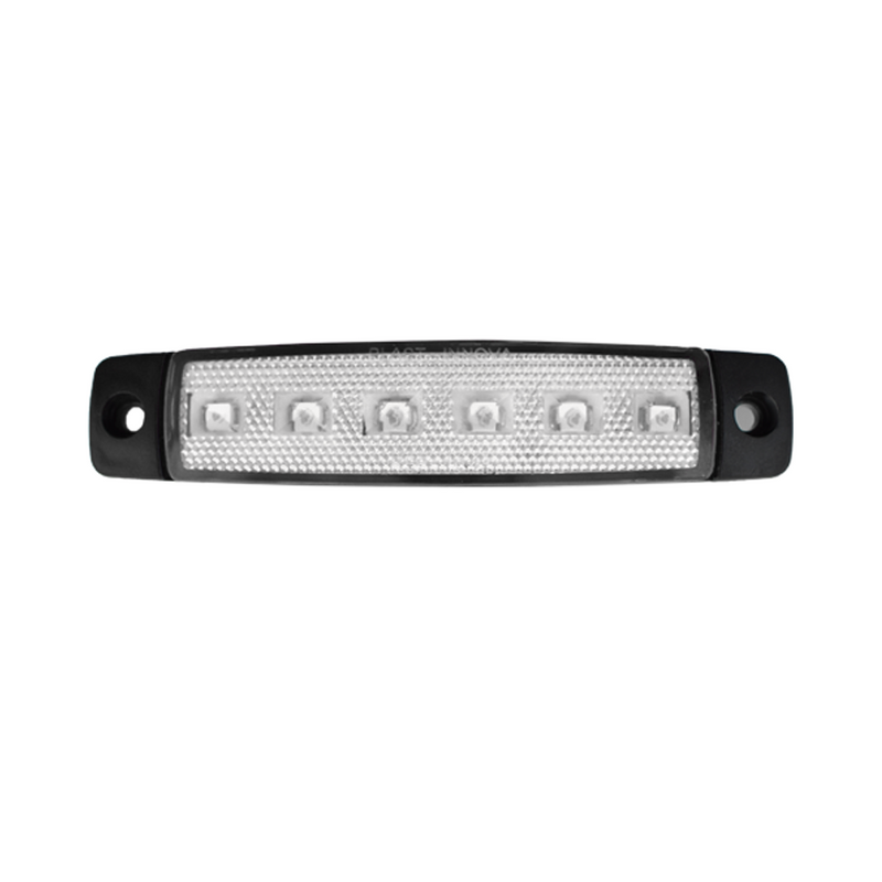 Faro Lateral Rectangular 06 Led 12/24V Plast Innova