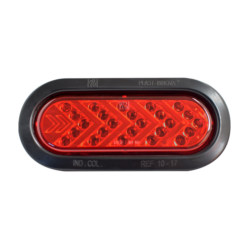 Faro Lateral Ovalado Flecha 25Led Aro Jebe Plast Innova