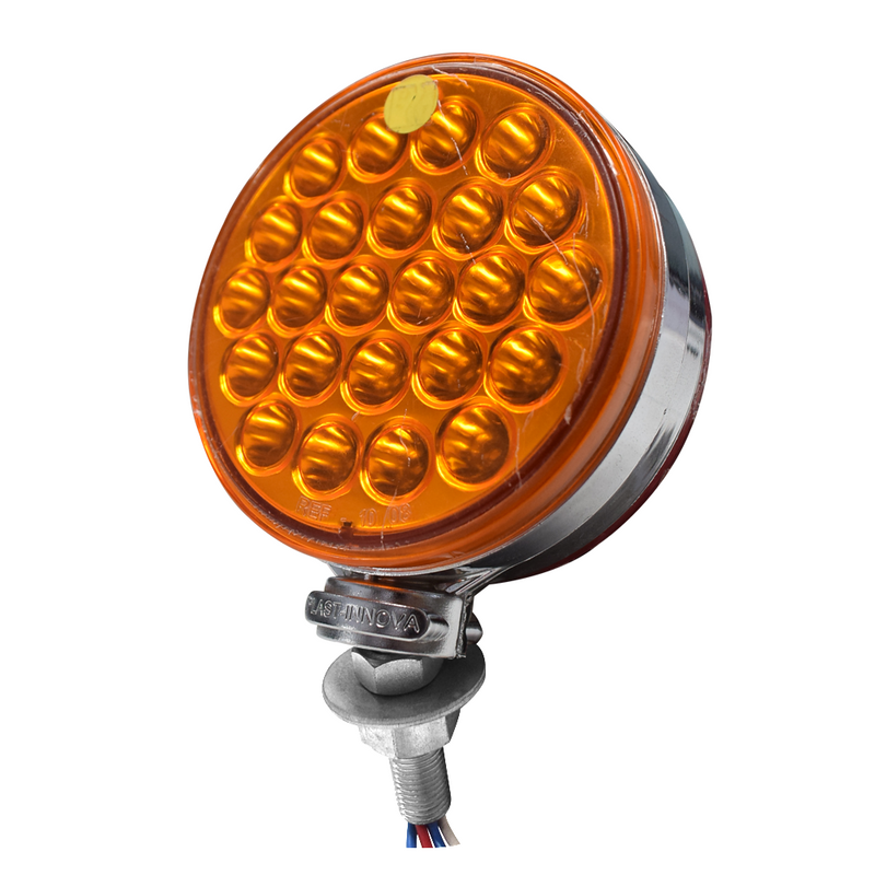 Semaforo Grande 48Led 12/24V Luz Ambar Y Roja Plast Innova