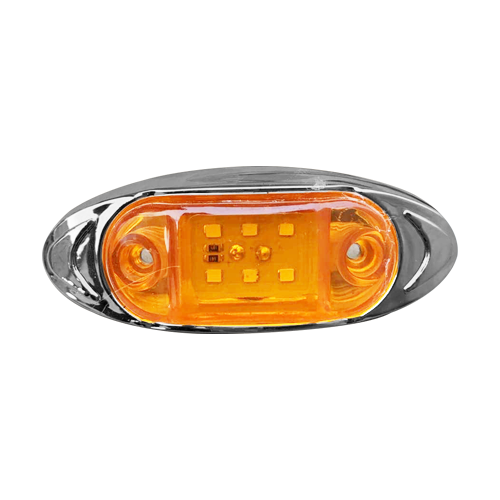 Faro Lateral Cromado Flashing 06 Led 24v Luz Hb