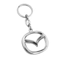 Llavero de metal cromado con logo