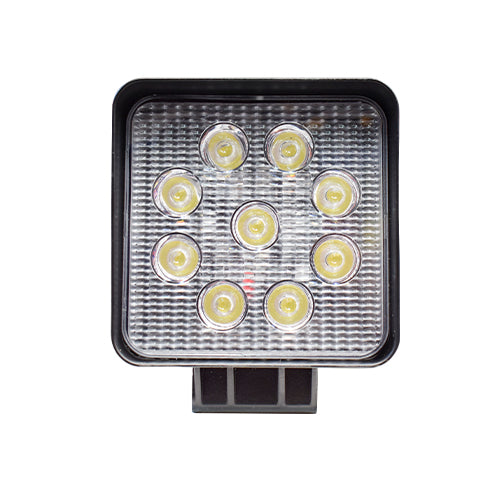 Faro De Trabajo Cuadrado 09 Led Hw-2736 12-36V 27W Luz Blanca