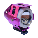 Faro Aureola Para Moto U7 3" Con Contorno Neon