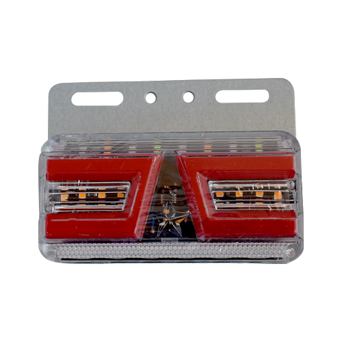 Faro Lateral Cuadrado Neon Led Luz Rojo 24V HB